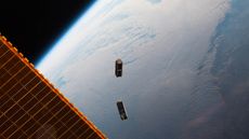 Two CubeSats, part of a constellation built and operated by Planet Labs Inc. to take images of Earth, were launched from the International Space Station on May 17, 2016.