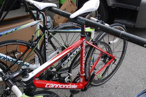 Cannondale brought out a few spares for Liquigas just in case.