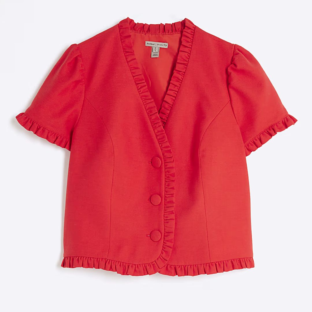 River Island Linen Blend Blouse