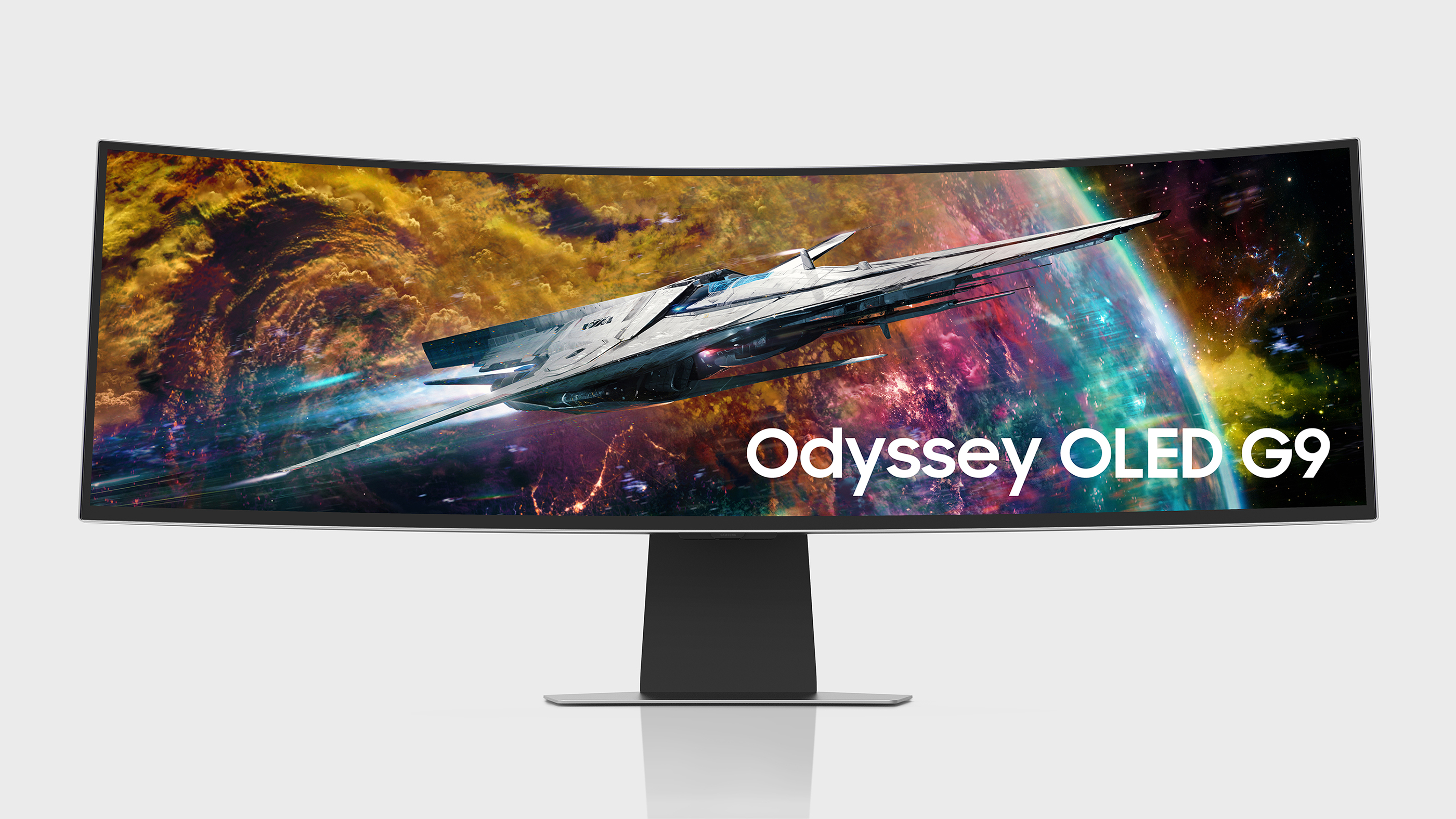 Vista trasera del Samsung Odyssey OLED G9