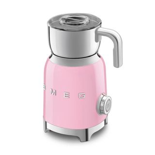 Pink Smeg milk frother