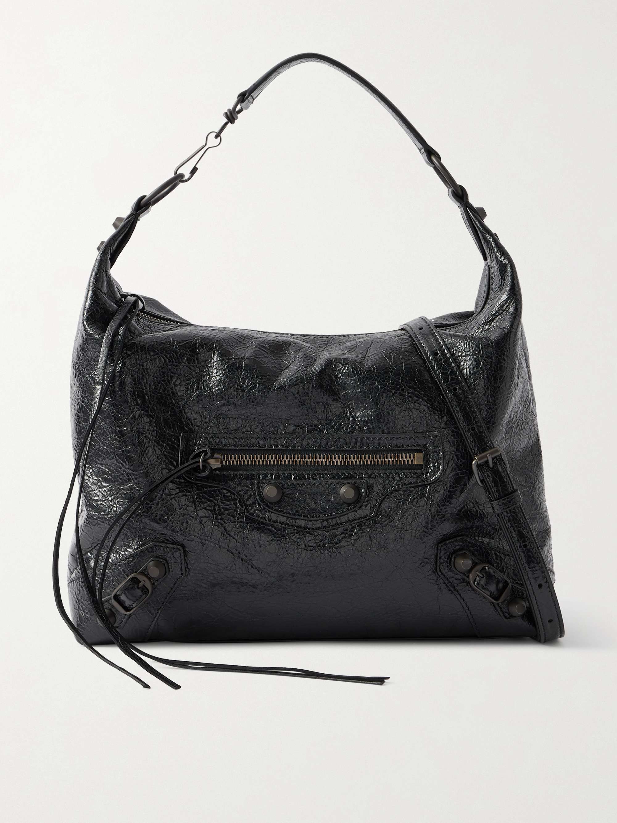 Le City Small Embellished Textured-Leather Shoulder Bag