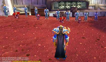 Quite an impressive welcoming party at Honor Hold.