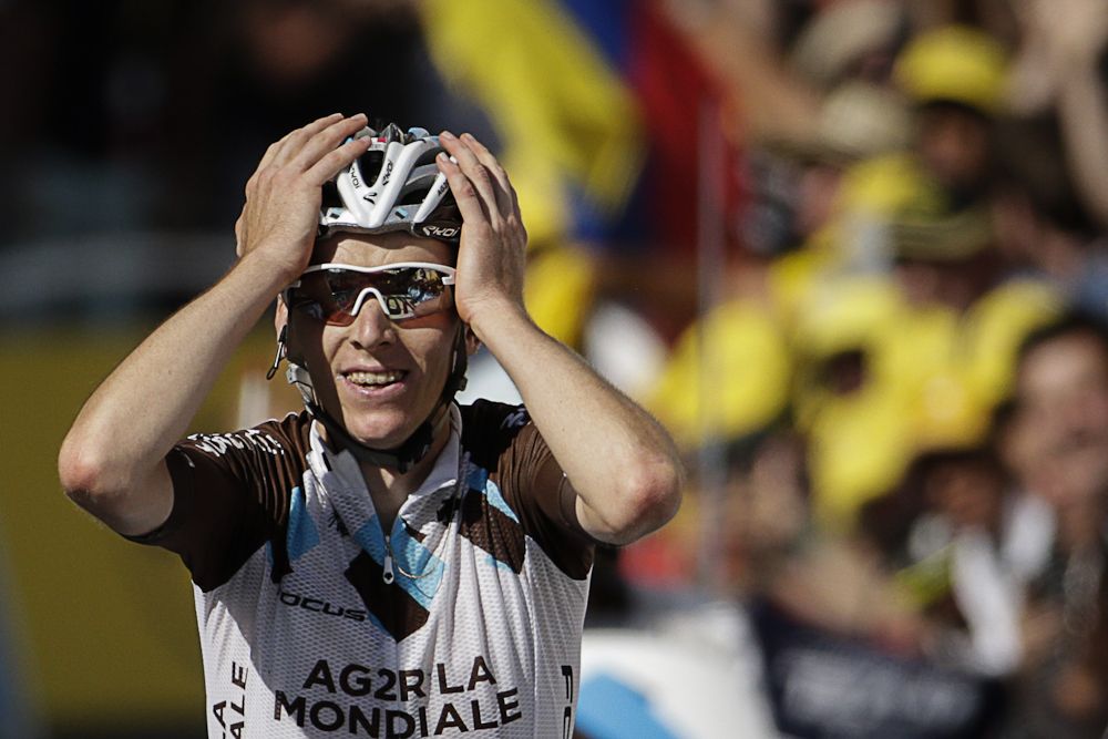 Romain Bardet wins stage 18 of the 2015 Tour de France.