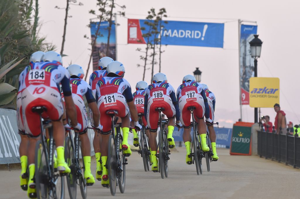 Katusha out on course