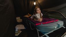 Quechua Ultim Comfort Inflatable Camping Mattress review: pictured here, a Quechua Ultim Comfort with your girl on mattress