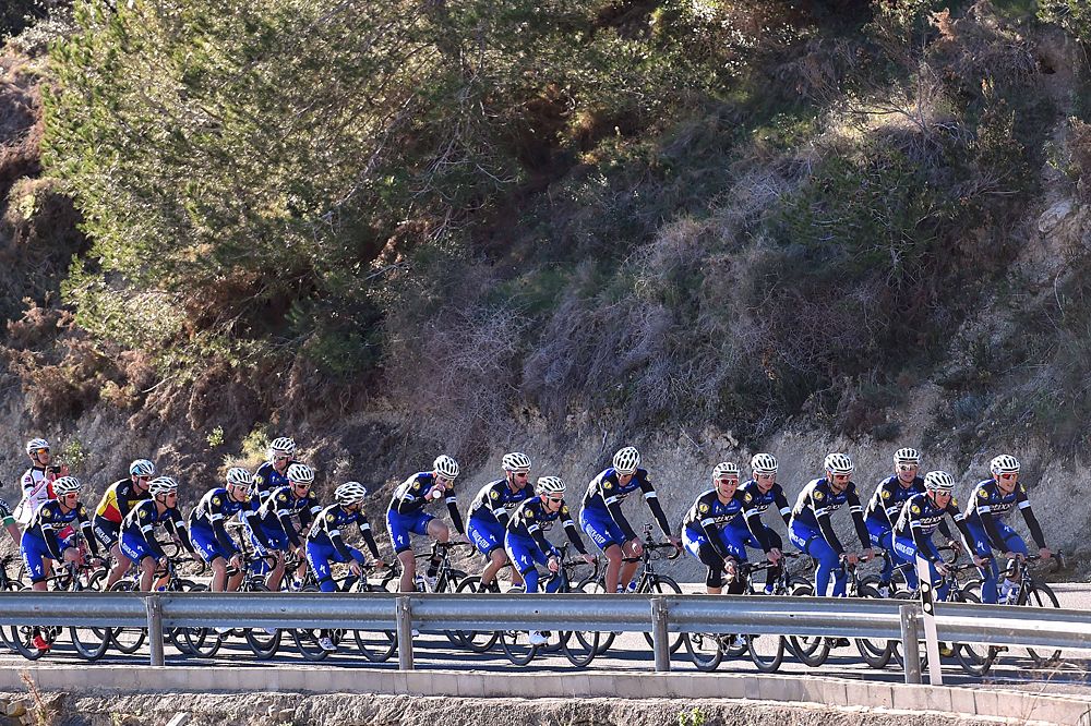 Etixx-QuickStep go for a bike ride on their media day