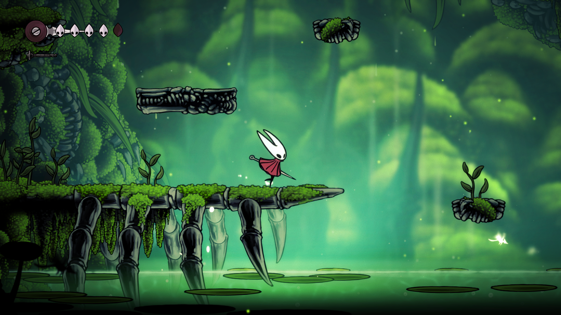 Hollow Knight Silksong; screens from a artsy game