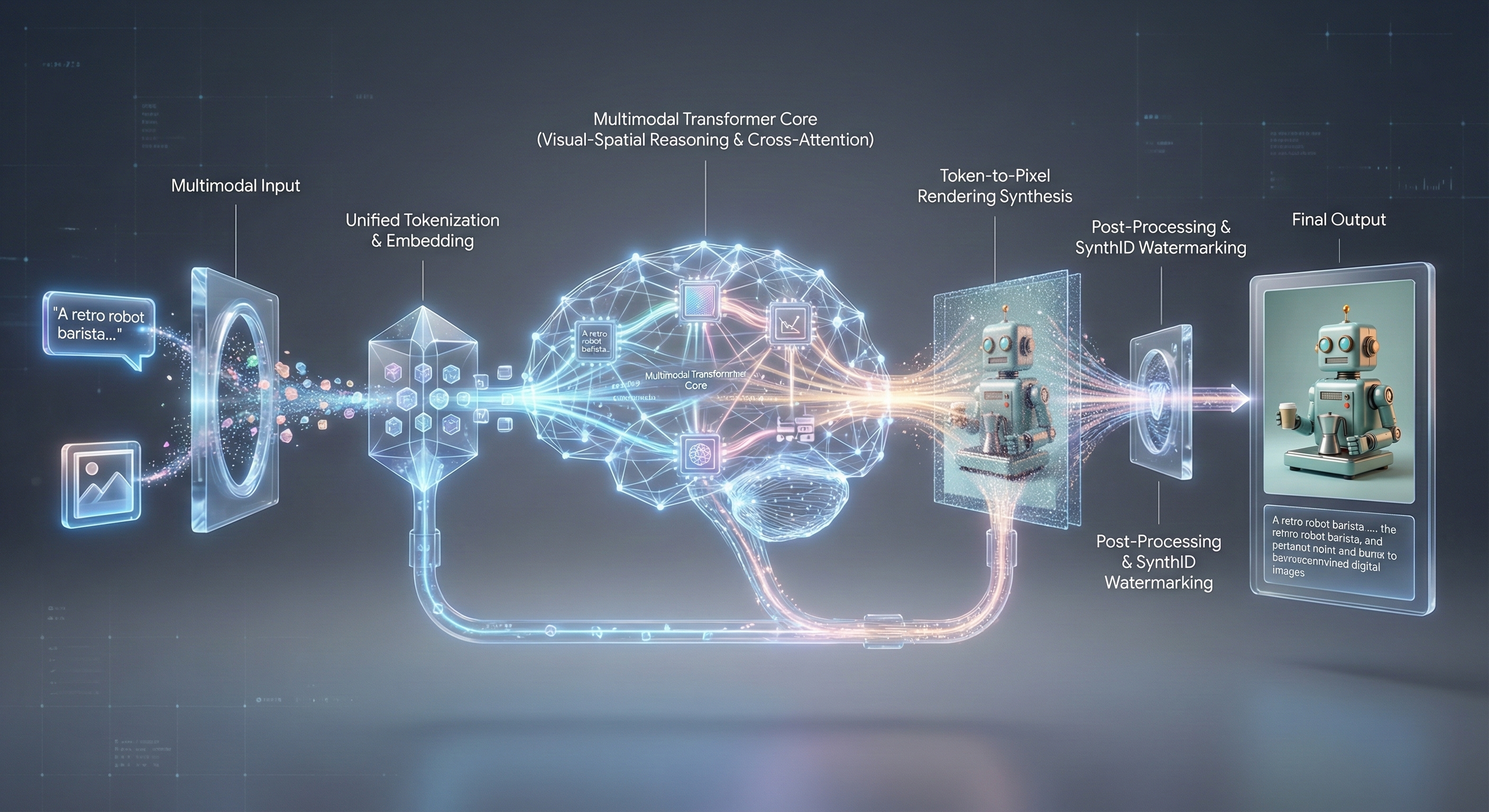 Google's Gemini gives an overview how it creates images