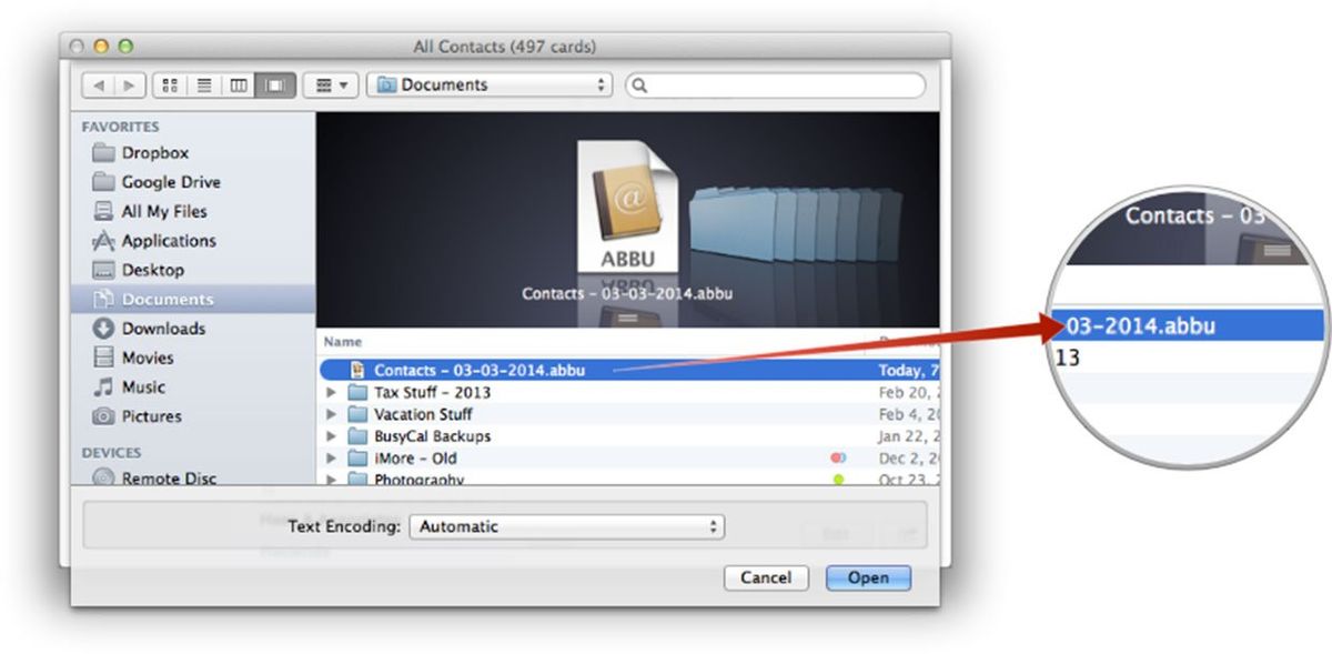 How to restore archived contacts on a Mac | iMore