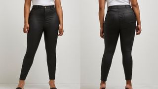 coated black jeans River Island jeans
