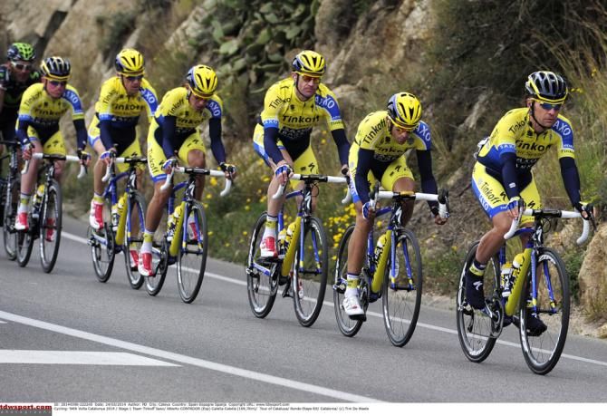 Tinkoff-Saxo are supporting Alberto Contador in Catalunya