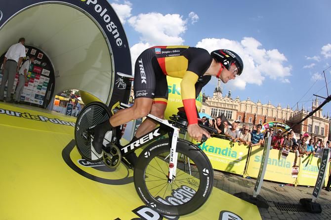 Kristof Vandewalle (Trek Factory Racing) set off on the stage 7 time trial