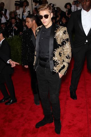Justin Bieber In Balmain At The Met Gala 2015