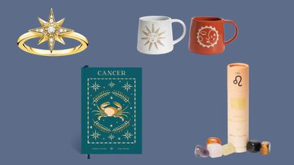 a collage of astrology gifts