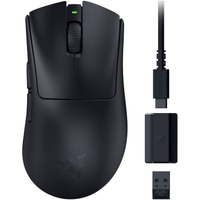 Razer DeathAdder V3 HyperSpeed | Wireless | 26,000 DPI | 5/8 buttons | 100-hour battery | Right-handed | $95.87 at Amazon