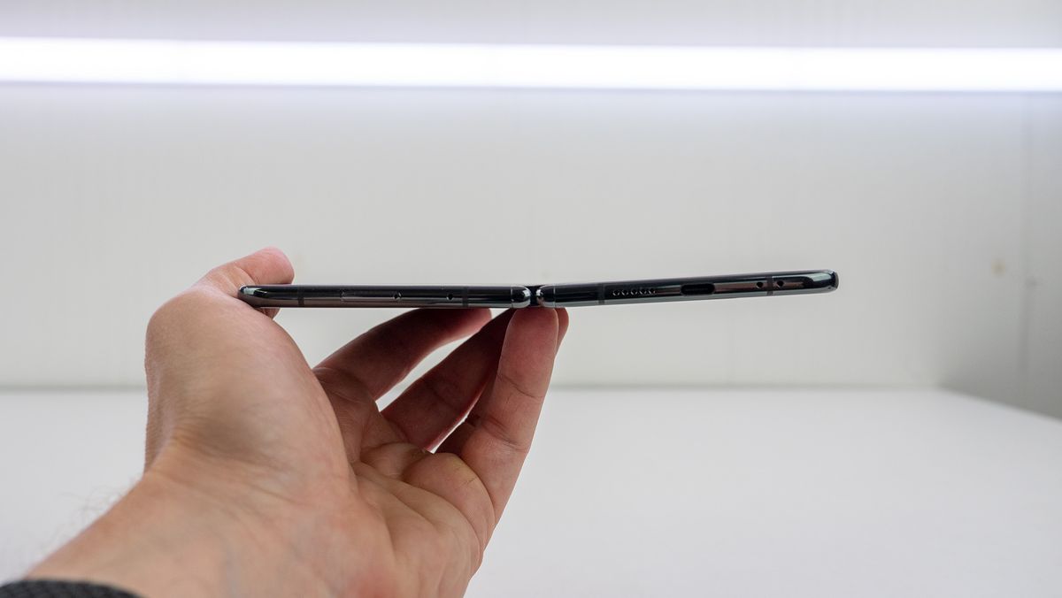 The Google Pixel Fold doesn't quite open all the way if you just casually open it