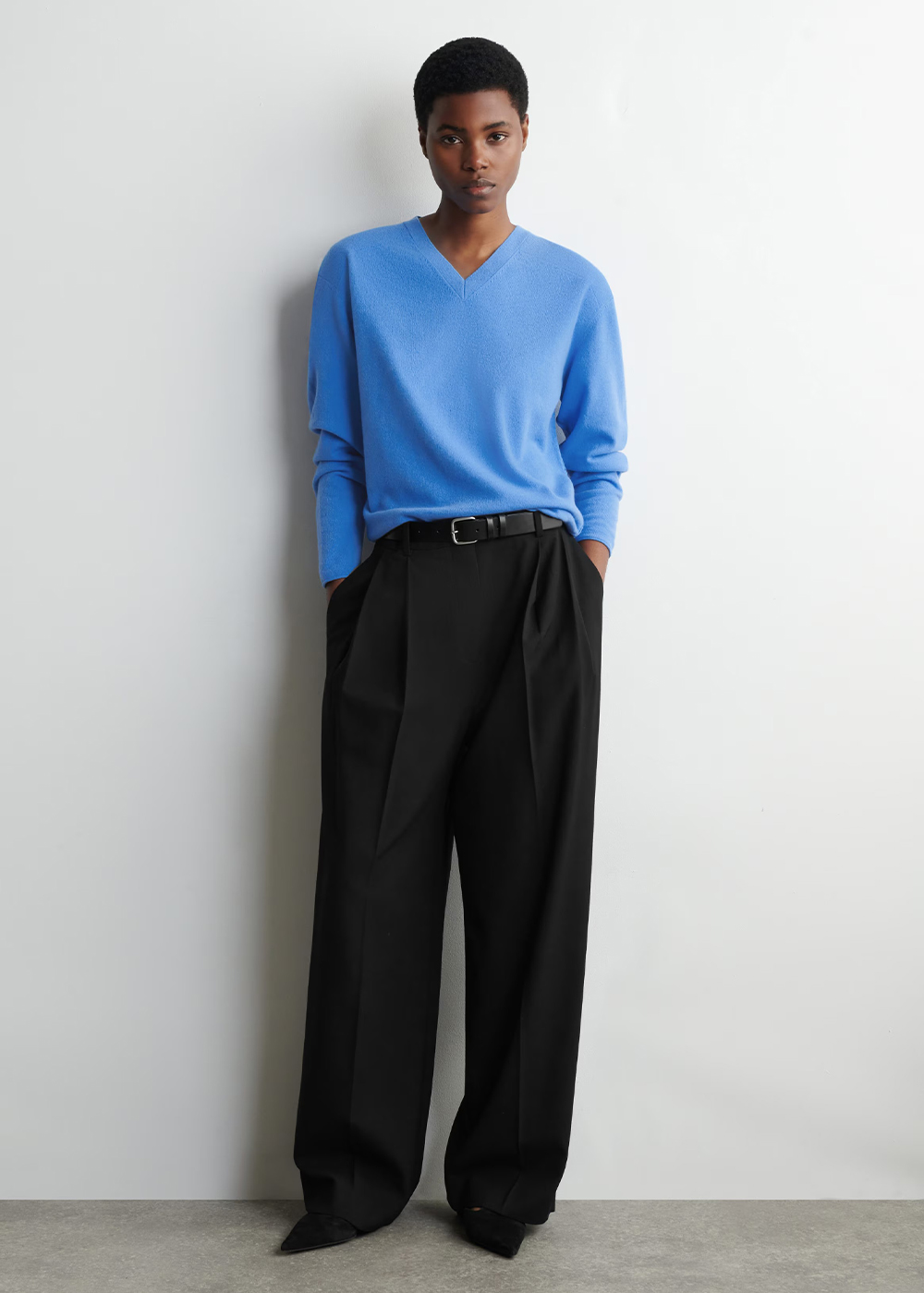 COS, Relaxed Twill Wide-Leg Trousers