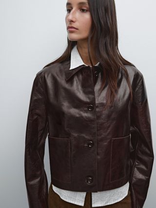 Nappa Leather Crunch Jacket