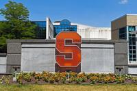 SYRACUSE, NY - JULY 12: General view of Syracuse Orange logo outside of the Iocolano-Petty Football Wing following a press conference to introduce John Wildhack as the Director of athletics on July 12, 2016 in Syracuse, New York. (Photo by Rich Barnes/Getty Images)