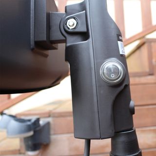 The Devola Core 2kW Freestanding Patio Heater controls