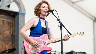 Sue Foley performs during 2023 New Orleans Jazz &amp; Heritage Festival at Fair Grounds Race Course on May 05, 2023 in New Orleans, Louisiana