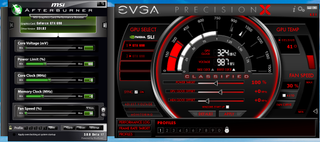 MSI Afterburner and EVGA PrecisionX are free tools that let you manually set a card's fan speed, and hence configure its noise level accordingly