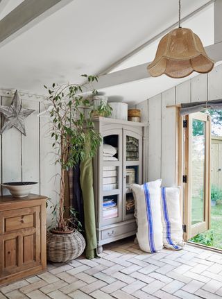 Lovatt thatched cottage craft room dresser