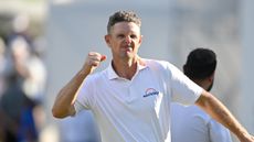 Justin Rose punches the air after holing the winning putt at the 2025 FedEx St Jude Championship