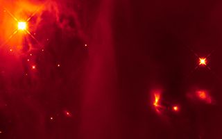 Strobe Flashes From a Young Star Space Wallpaper