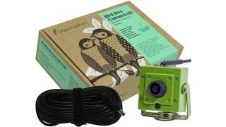 Product shot of Greenfeathers HD 1080p WiFi Wildlife Bird Box Camera
