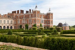 Hatfield house and gardens located in the county of Hertfordshire, England.