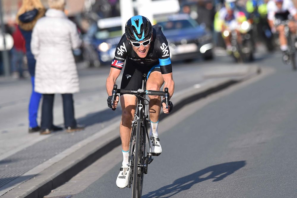 Geraint Thomas on his way to winning E3 Harelbeke.