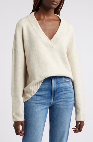 Treasure & Bond, Oversize V-Neck Sweater