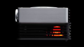 iFi iCan Phantom seen from the side, with a glowing valve amp clearly visible under the casework