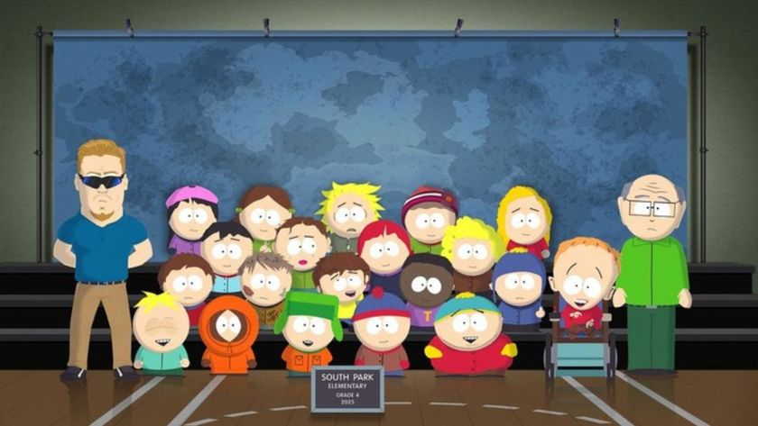 The cast of South Park pose for a school picture