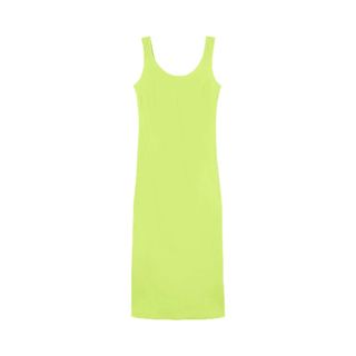 Lime slip dress