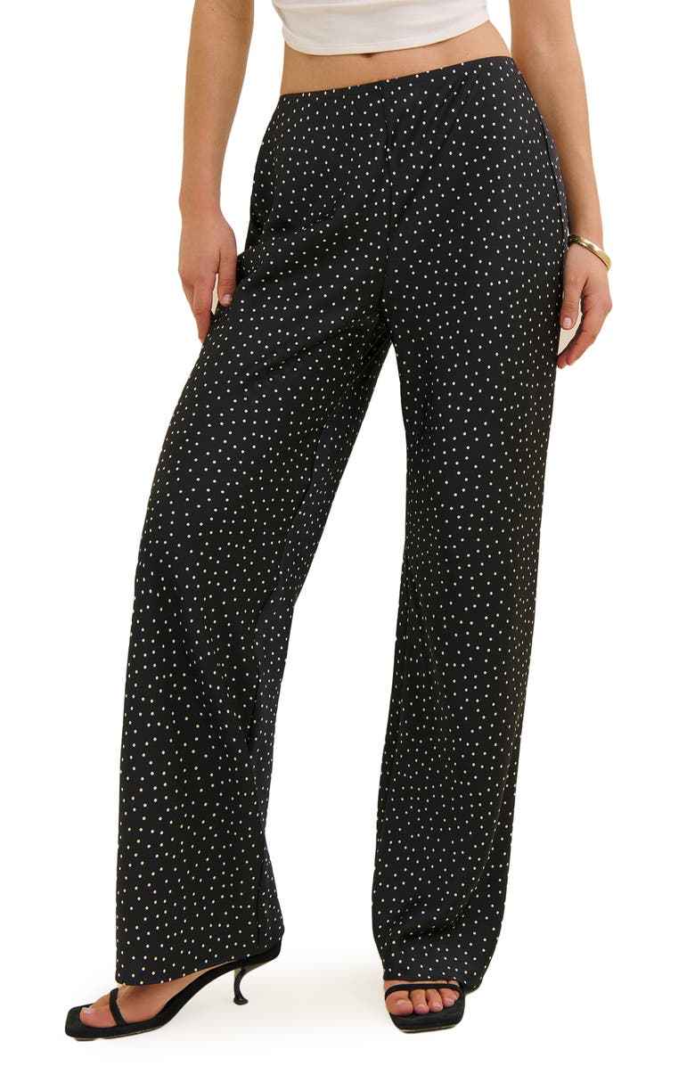 Gale Straight Leg Satin Pants
