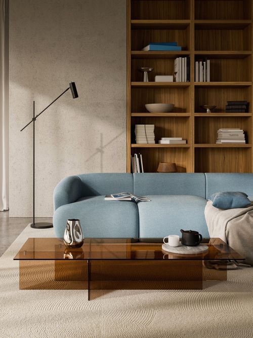 Large Glass Coffee Table Anouk