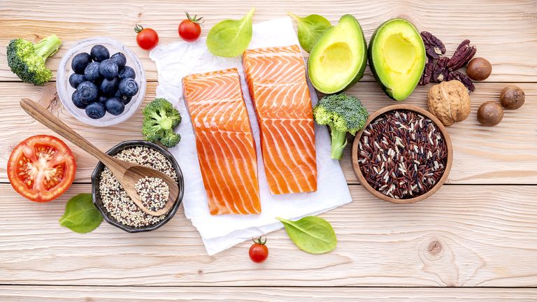 Selection of high Omega-3 foods