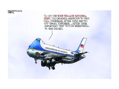 Obama's traveling foul
