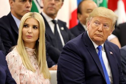 Ivanka Trump and President Trump.