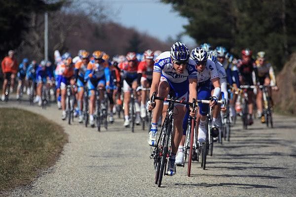 While Quick Step was busy patrolling the front of the peloton...