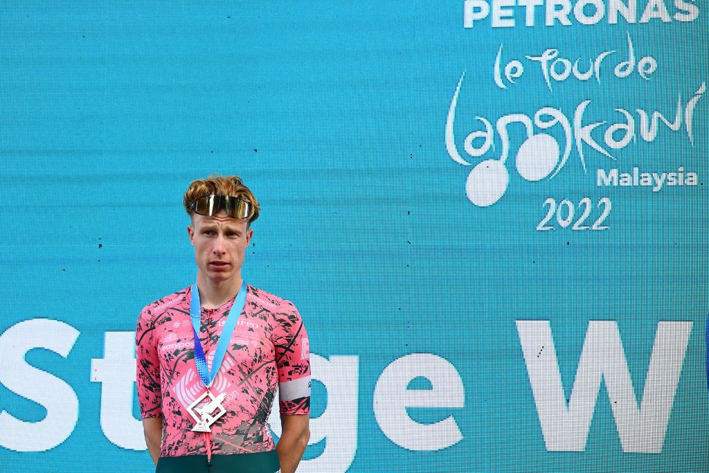  Julius van den Berg ( EF Education-EasyPost) takes second place on stage 5 of the 2022 Tour de Langkawi