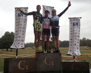 Men's podium at Charm City Cross day 1 (L-R): Lukas Winterberg, Jonathan Page and Stephen Hyde
