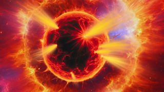 A massive star erupts in a supernova explosions that will disperse the elemental building blocks of life into the cosmos