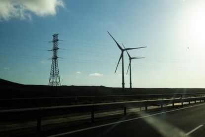 Wind turbines in Fuerteventura, Spain