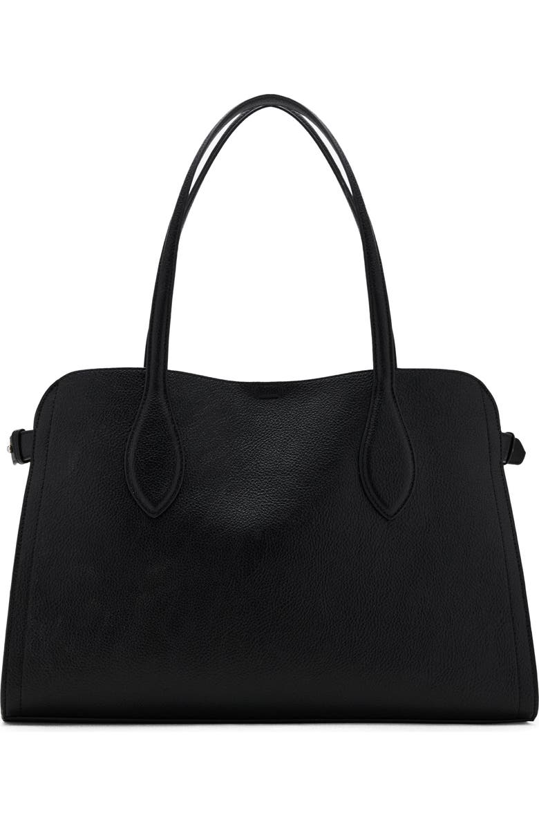 Medium Pebbled Faux Leather Handbag