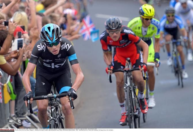 Chris Froome on the attack