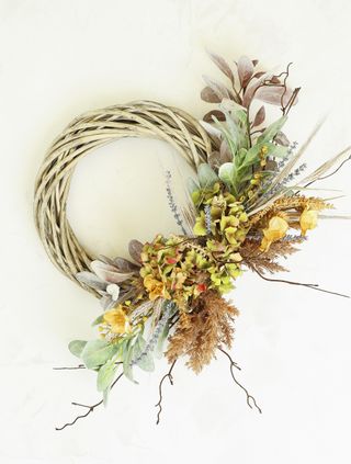 step by step autumn wreath project